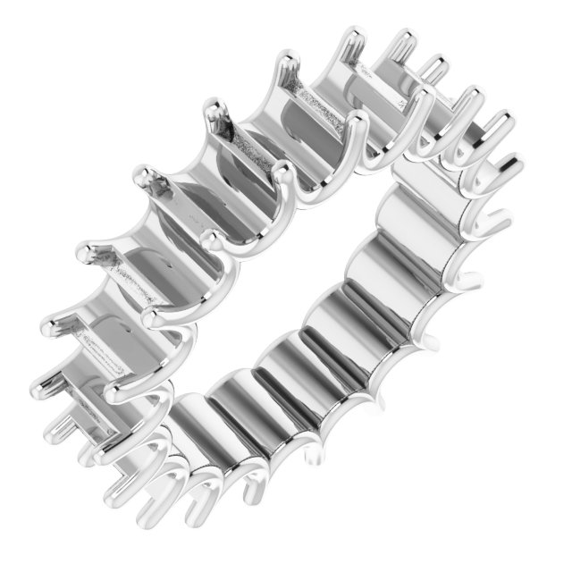 Shared U-Prong Eternity Band