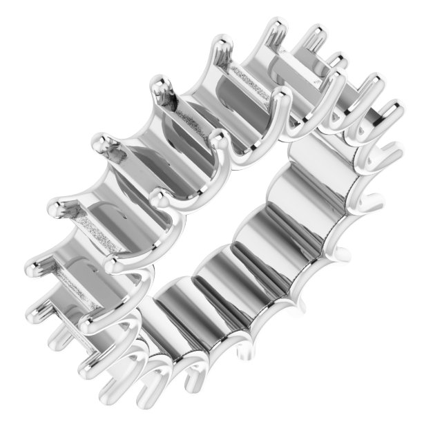 Shared U-Prong Eternity Band