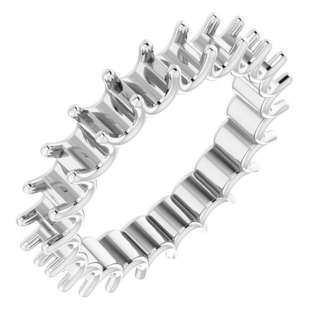 Shared U-Prong Eternity Band
