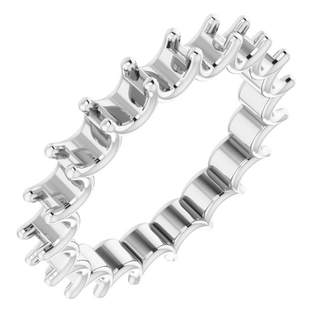 Shared U-Prong Eternity Band
