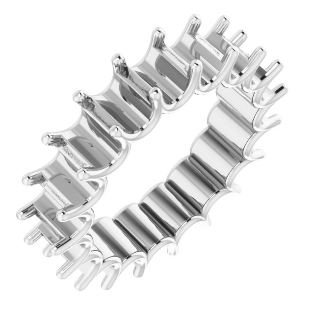 Shared U-Prong Eternity Band