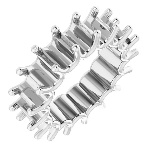 Shared U-Prong Eternity Band