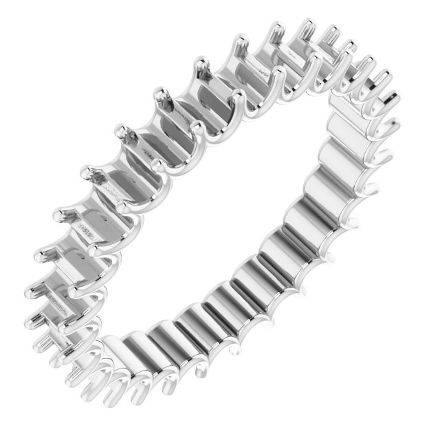 Shared U-Prong Eternity Band