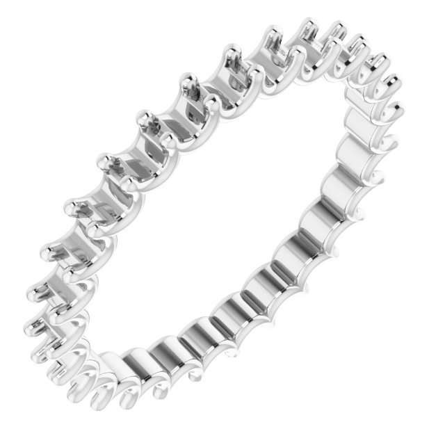 14K White .90 CTW Diamond Eternity Band Ref 13081353