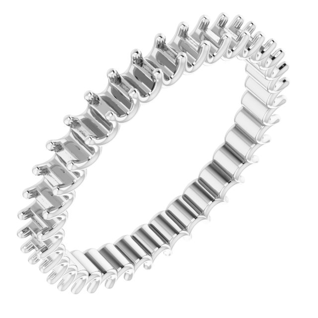 Shared U-Prong Eternity Band