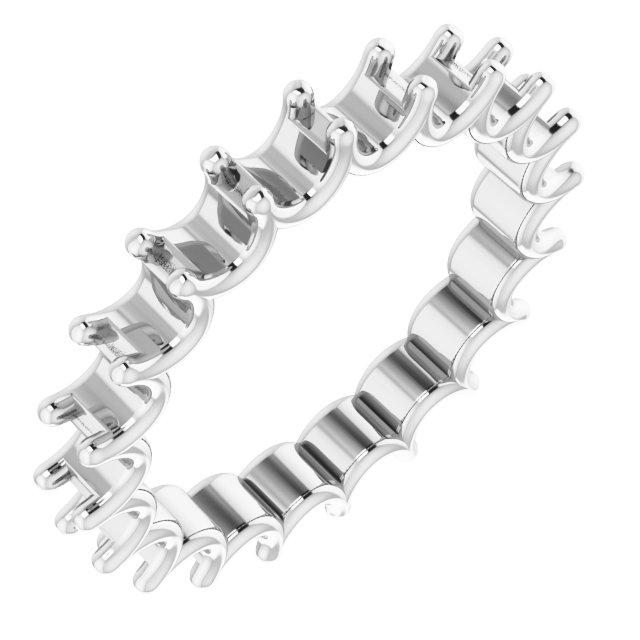 Shared U-Prong Eternity Band