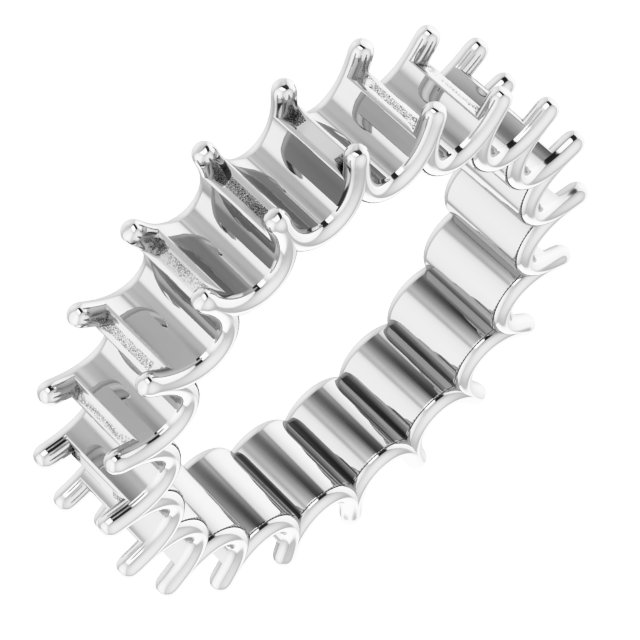Shared U-Prong Eternity Band