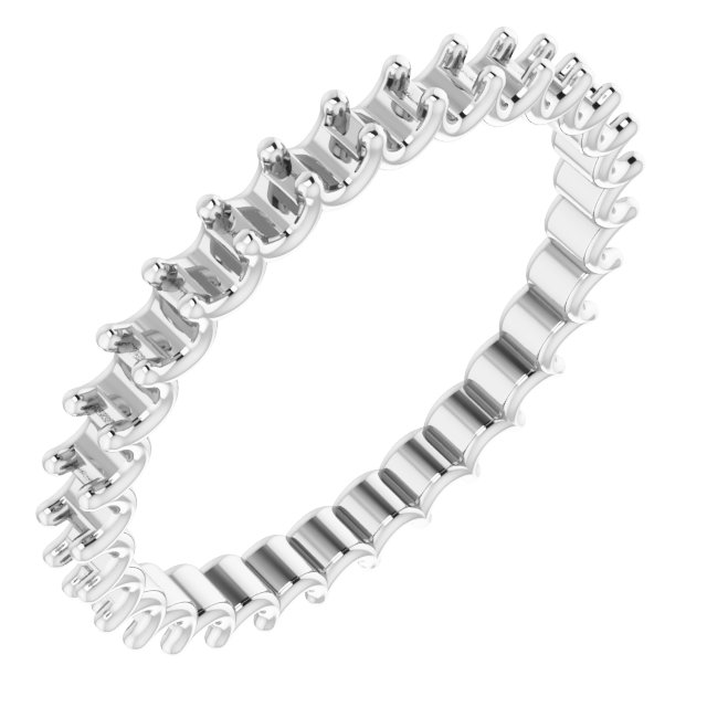 Shared U-Prong Eternity Band