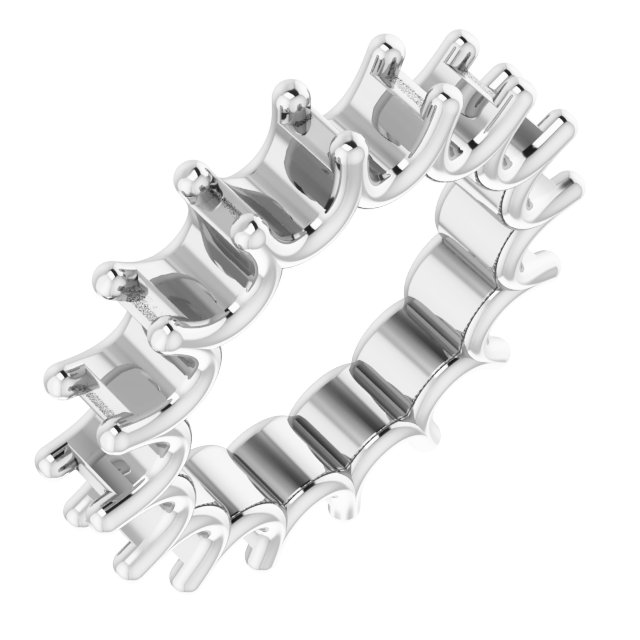 Shared U-Prong Eternity Band