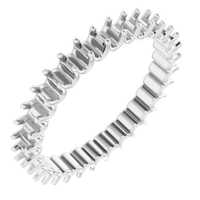 Shared U-Prong Eternity Band
