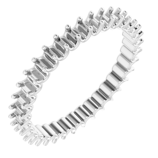 Shared U-Prong Eternity Band