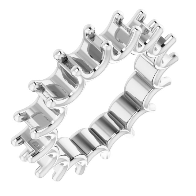 Shared U-Prong Eternity Band