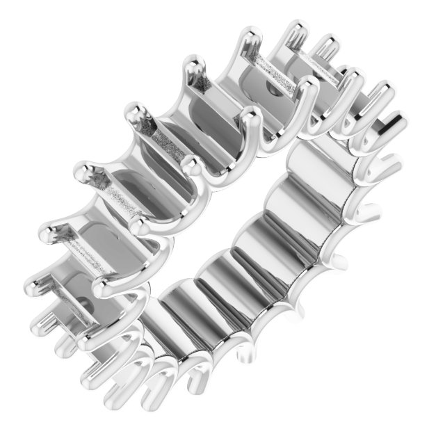 Shared U-Prong Eternity Band