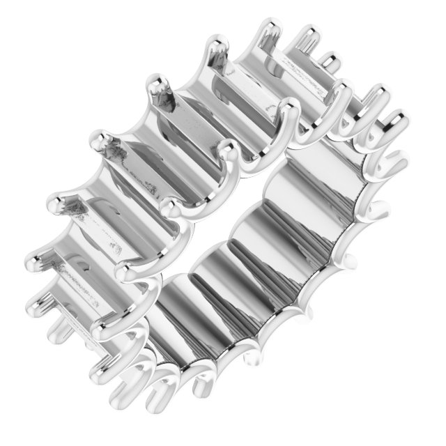 Shared U-Prong Eternity Band
