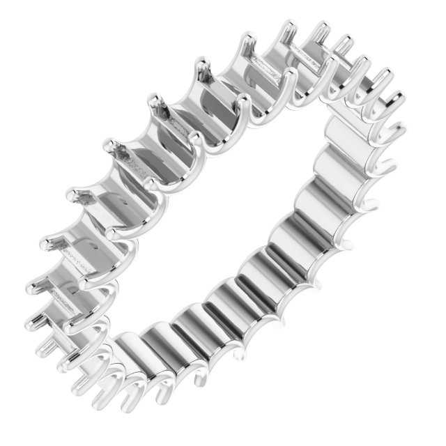 Shared U-Prong Eternity Band