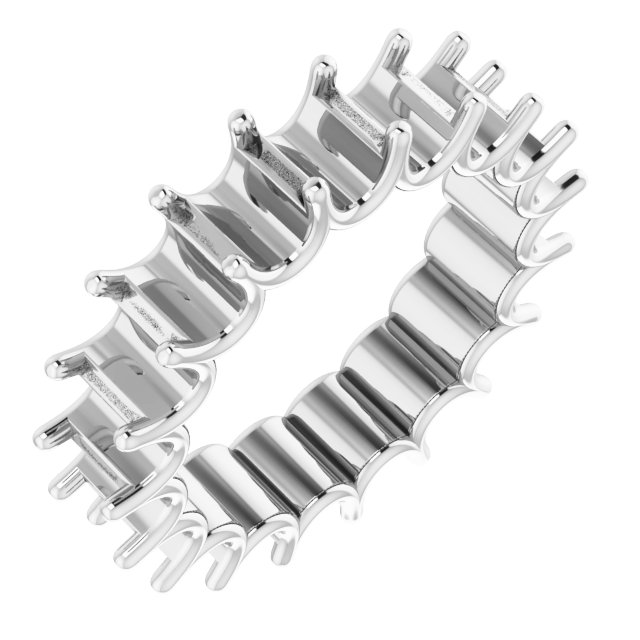 Shared U-Prong Eternity Band