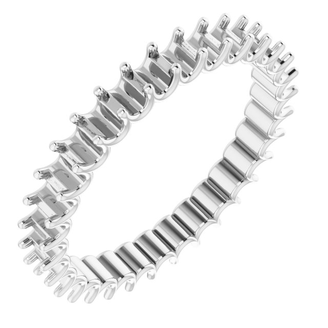 Shared U-Prong Eternity Band
