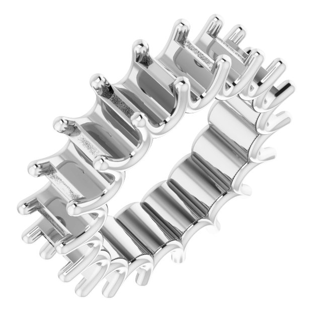 Shared U-Prong Eternity Band