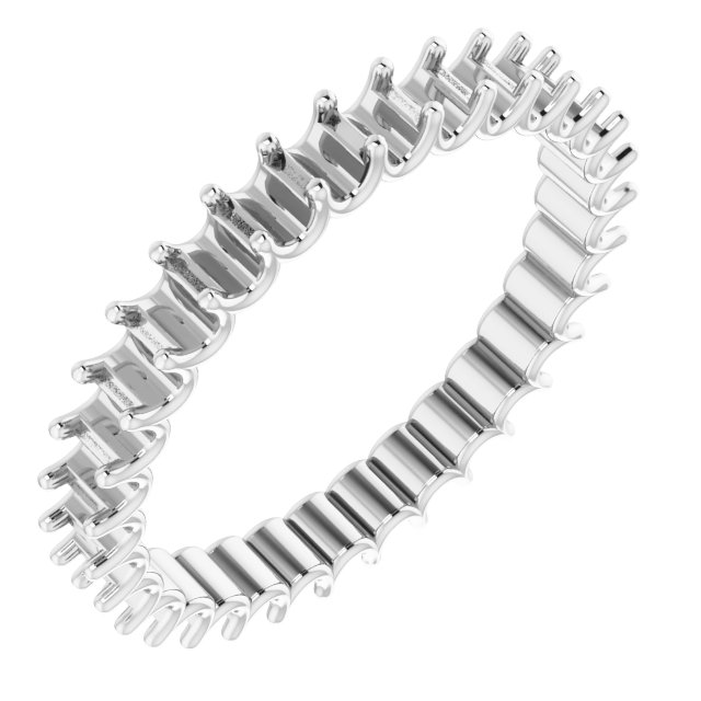 Shared U-Prong Eternity Band