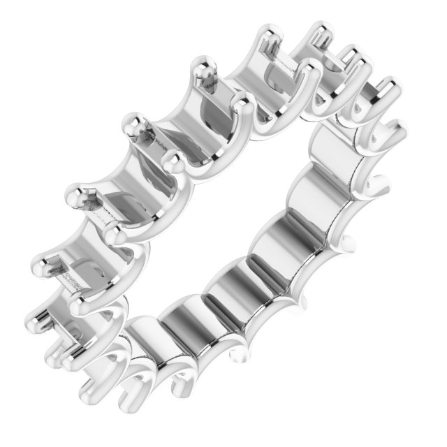 Shared U-Prong Eternity Band