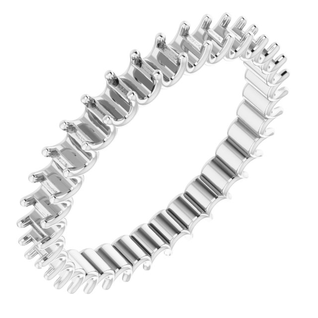 Shared U-Prong Eternity Band