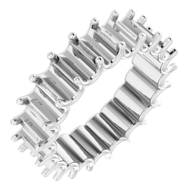Shared U-Prong Eternity Band