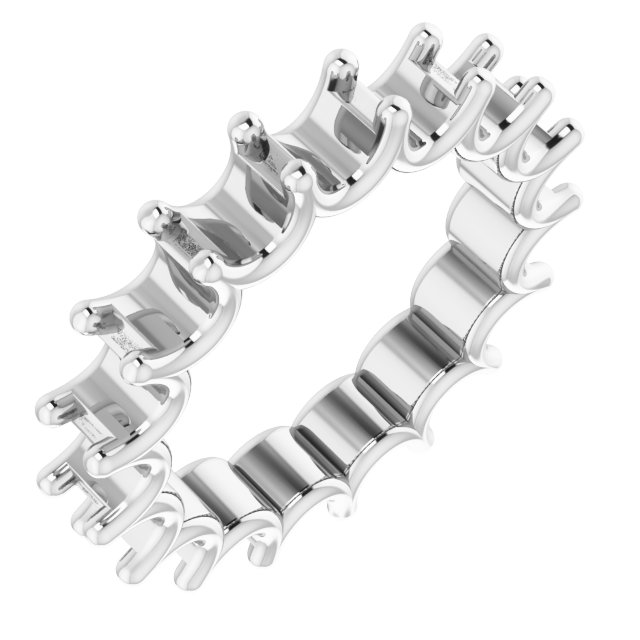 Shared U-Prong Eternity Band