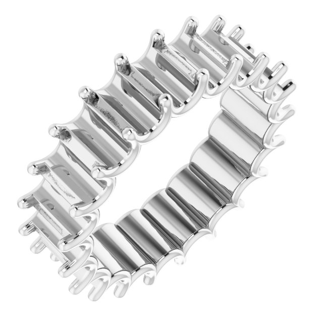 Shared U-Prong Eternity Band