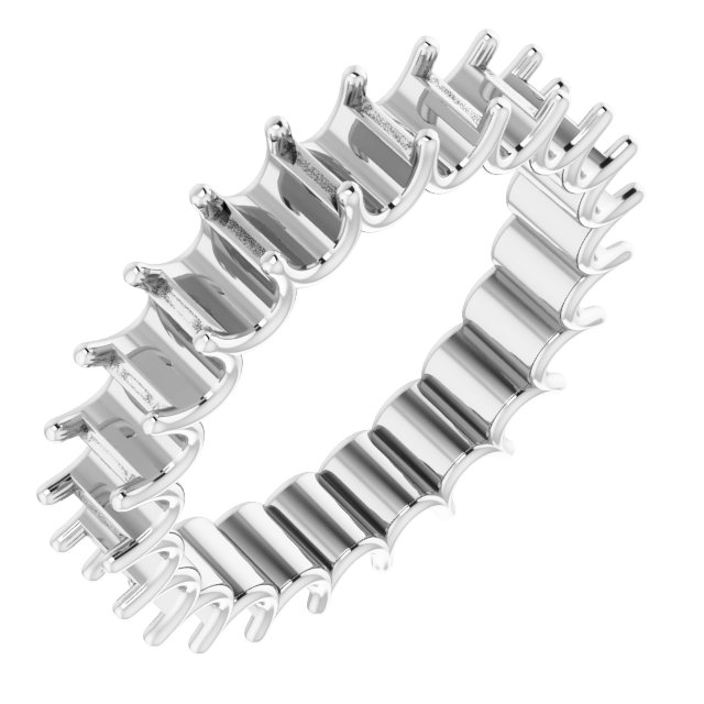 Shared U-Prong Eternity Band