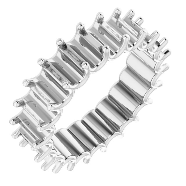 Shared U-Prong Eternity Band