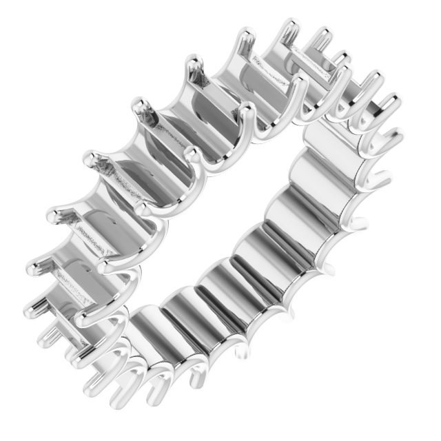 Shared U-Prong Eternity Band