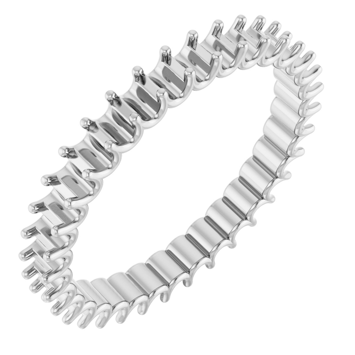 Shared U-Prong Eternity Band