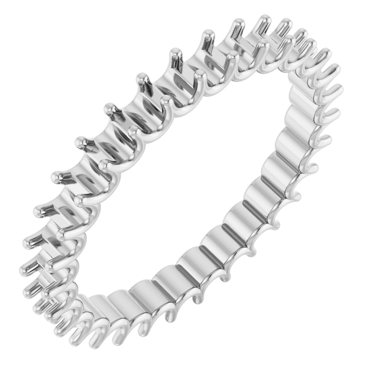 Shared U-Prong Eternity Band