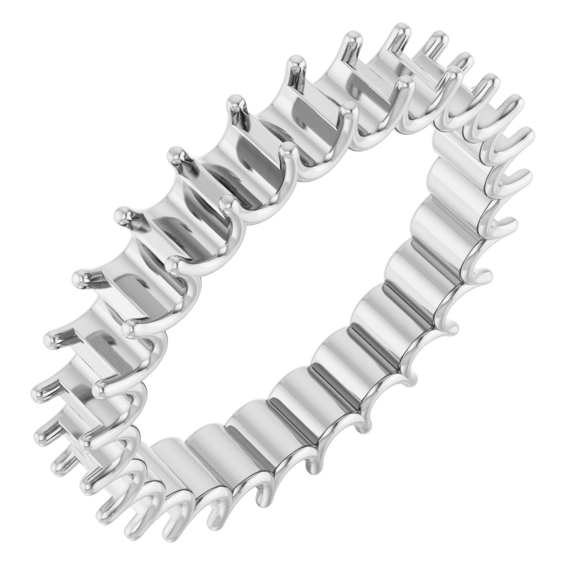 Shared U-Prong Eternity Band
