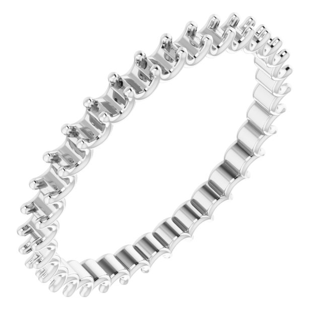 Shared U-Prong Eternity Band