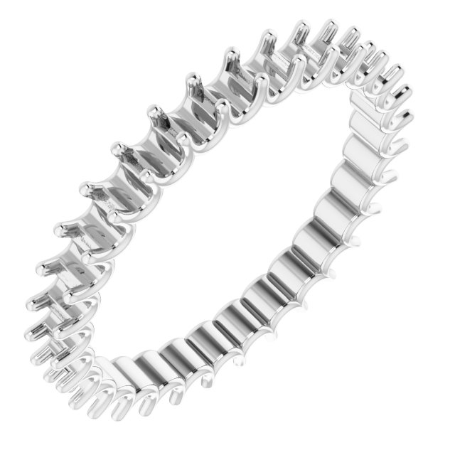 Shared U-Prong Eternity Band