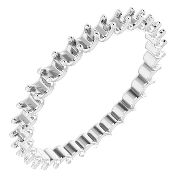 14K White .90 CTW Diamond Eternity Band Ref 13081323