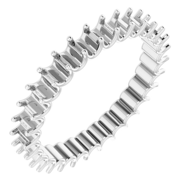 Shared U-Prong Eternity Band
