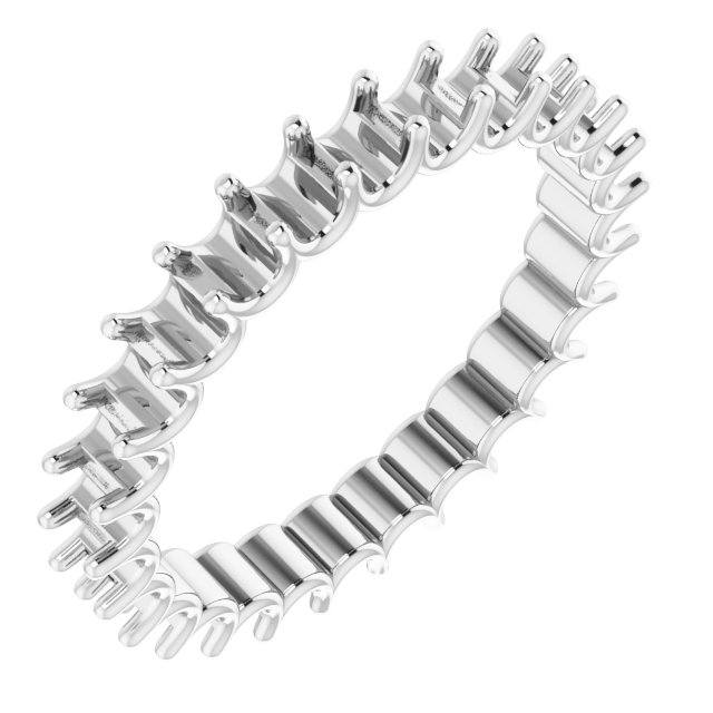 Shared U-Prong Eternity Band