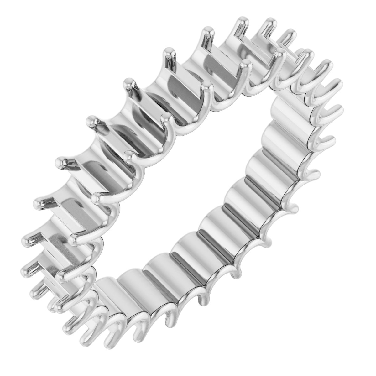 Shared U-Prong Eternity Band