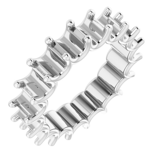 Shared U-Prong Eternity Band