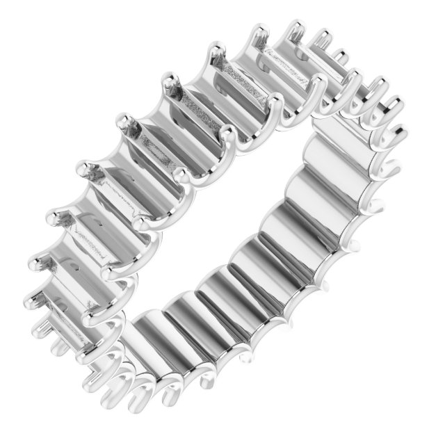 Shared U-Prong Eternity Band