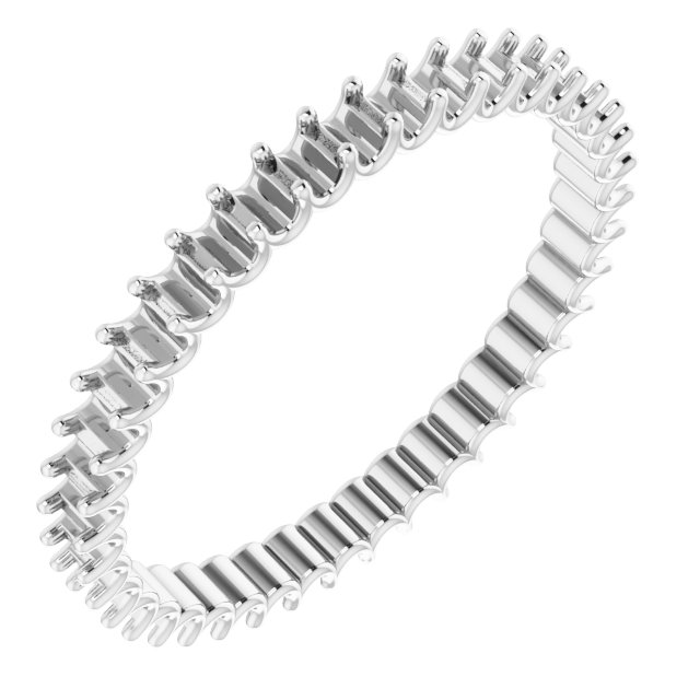 Shared U-Prong Eternity Band