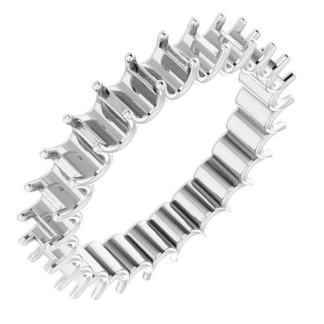 Shared U-Prong Eternity Band