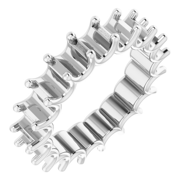 Shared U-Prong Eternity Band