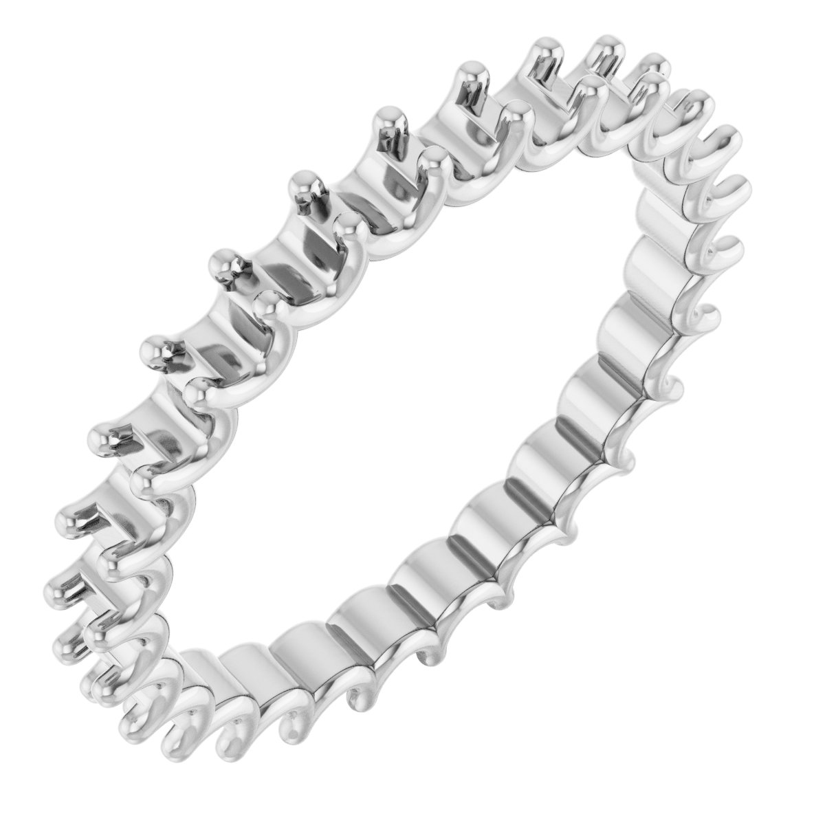 Shared U-Prong Eternity Band