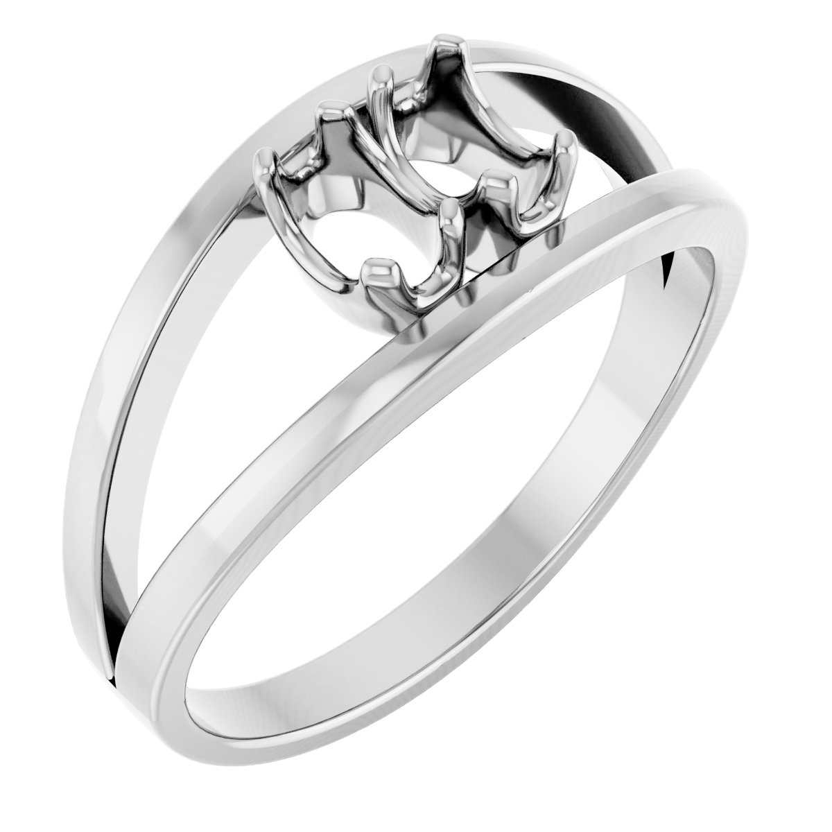 Family Negative Space Ring