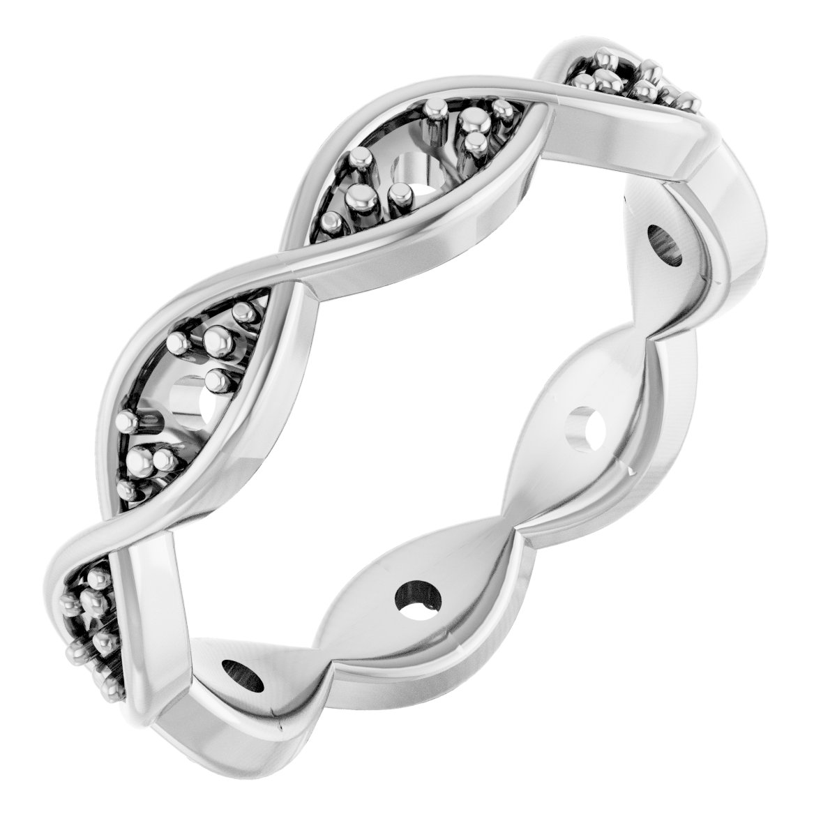 Platinum .167 CTW Diamond Eternity Band Size 5 Ref 3681499