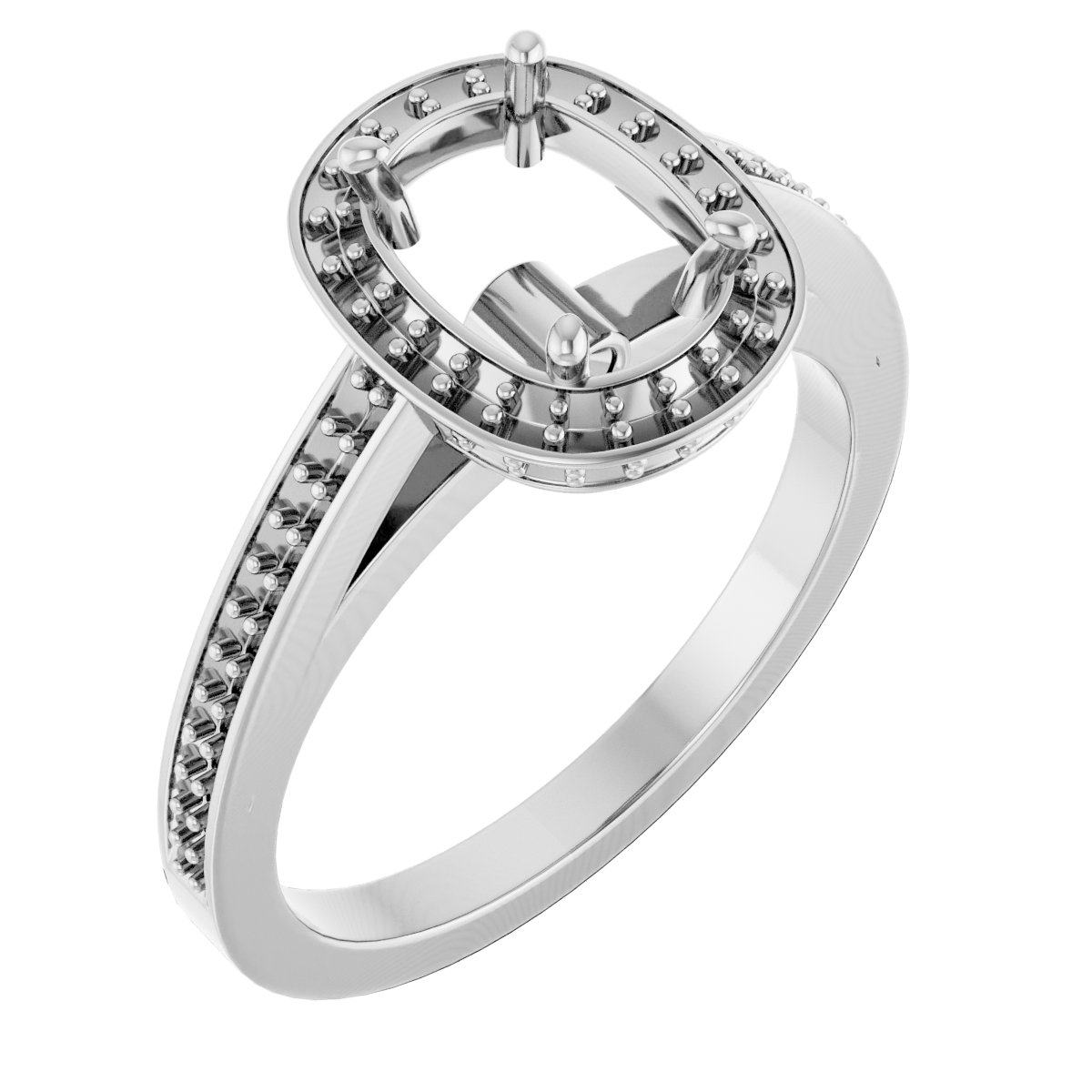 Halo-Style Engagement Ring