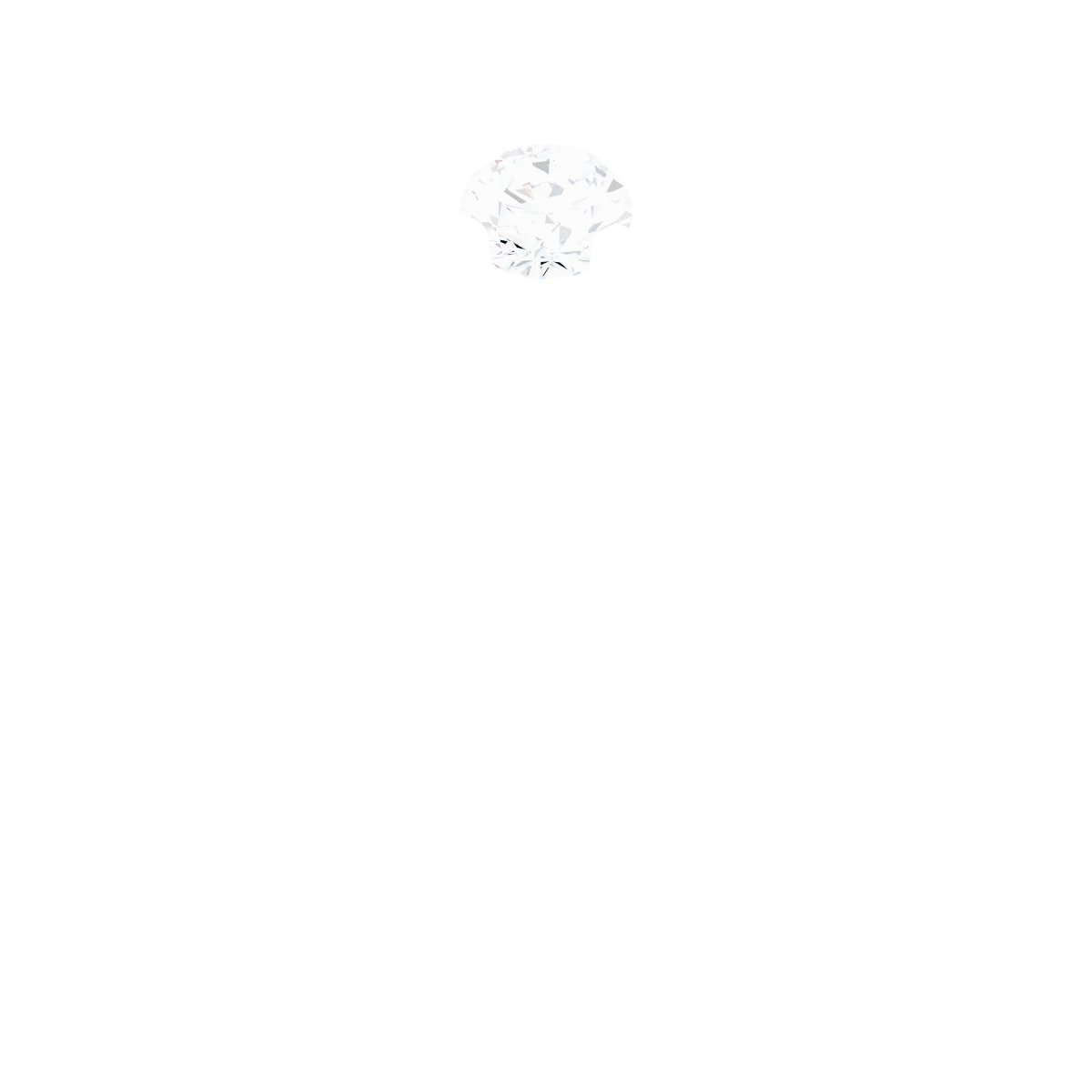 14k White Gold